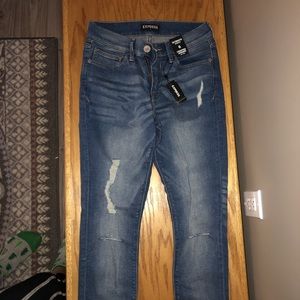 mid-rise express jean/jegging